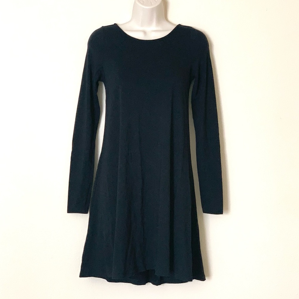Express Long Sleeve Flare Dress